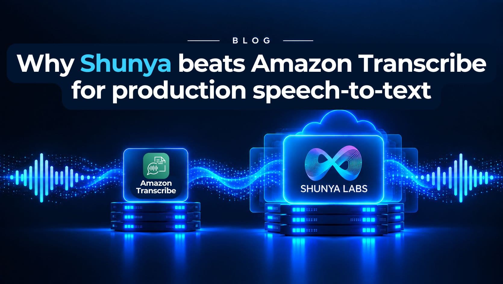 Why Shunya beats Amazon Transcribe for production speech to text